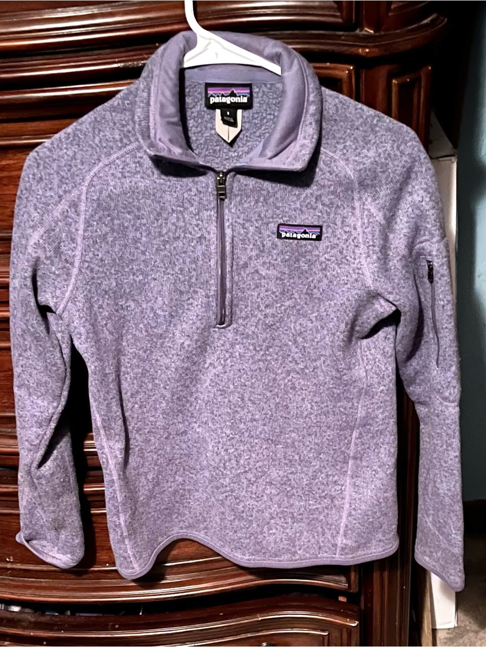 Mens small Patagonia Lavender Half-Zip Fleece Pullover